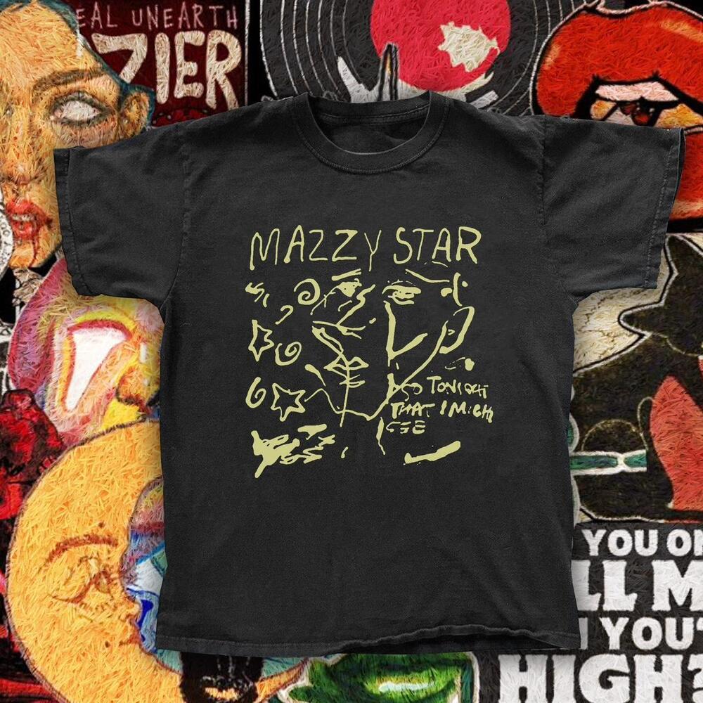 Black Mazzy Star Rock Tee